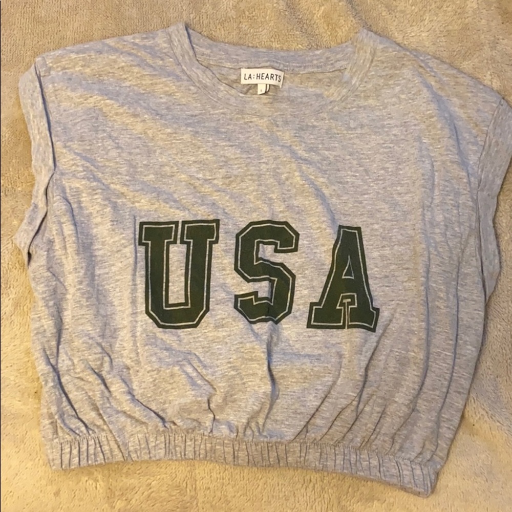 USA crop top